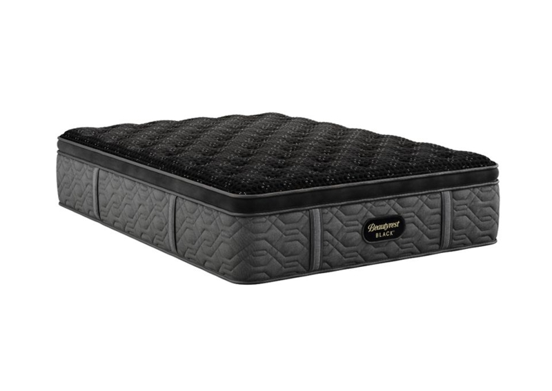 Mattress Black Quilted Surface Geometric Side Pattern Modern