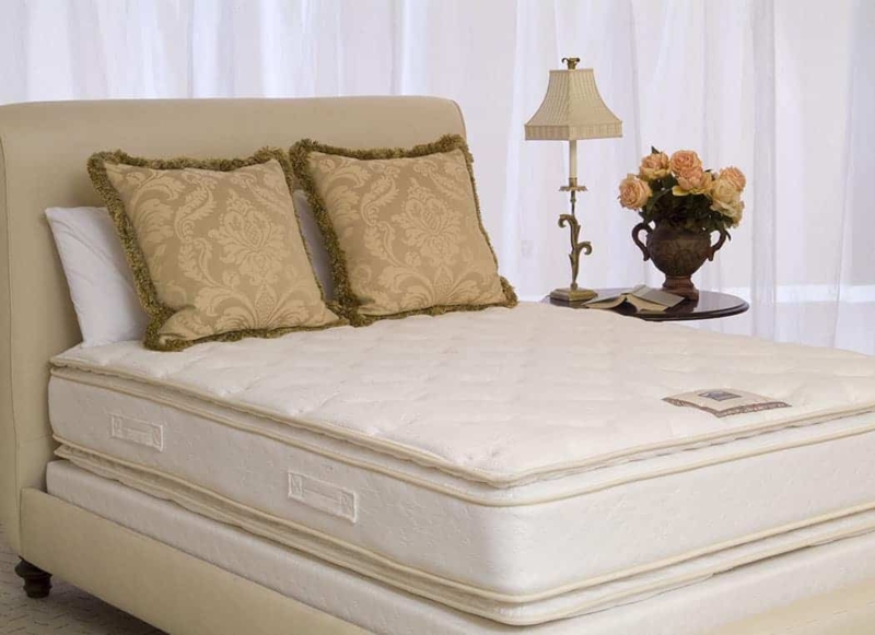 Mattress Damask Shams Upholstered Headboard Cream Traditional