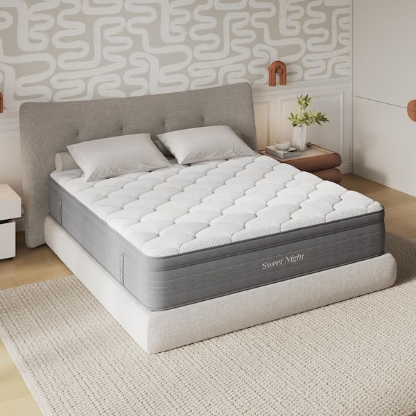 Mattress Featuring Cloud Quilted Surface on Upholstered Base