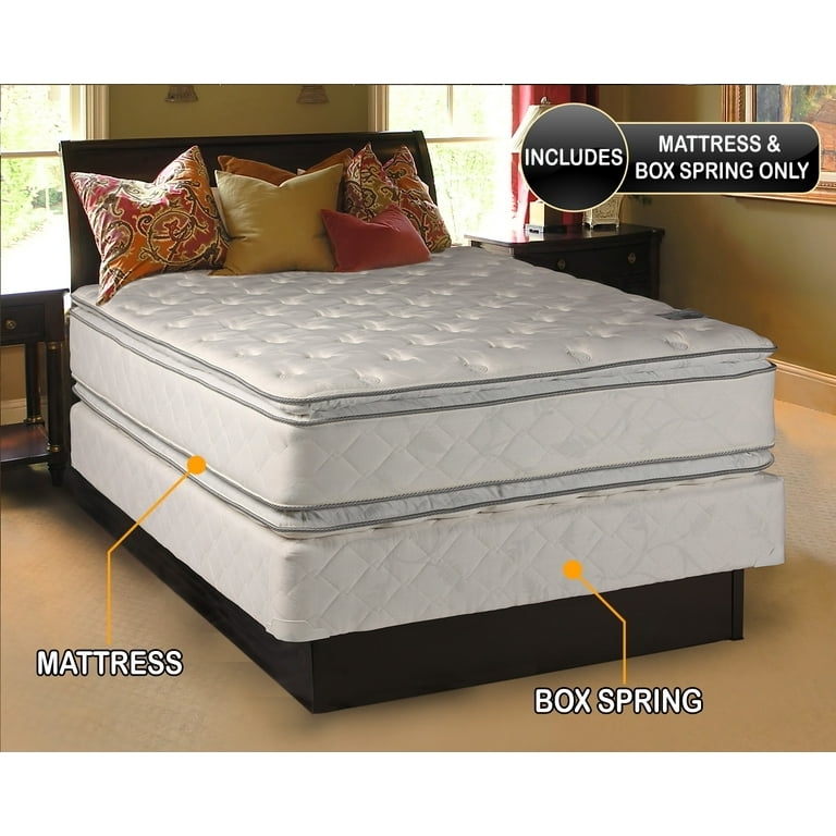 Mattress Set Pillow Top Quilted Upholstery Traditional Master Bedroom