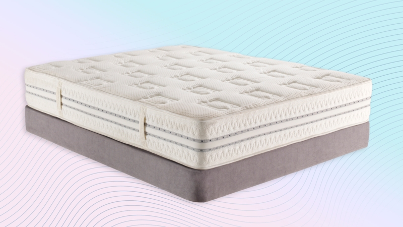 Mattress Side Handles Grey Foundation Geometric Quilting Modern Set