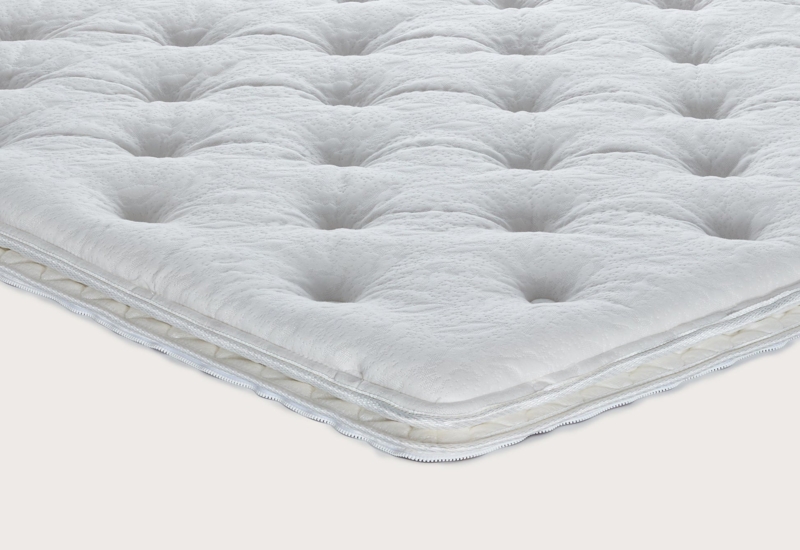 Mattress Topper Double Zipper Tufted Quilt Replacement Pillow Top