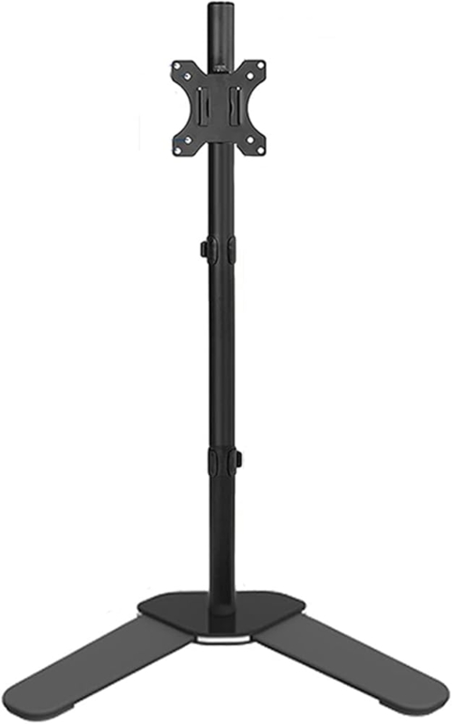 Monitor Stand V Shaped Base Height Adjustable Floor Standing Bracket
