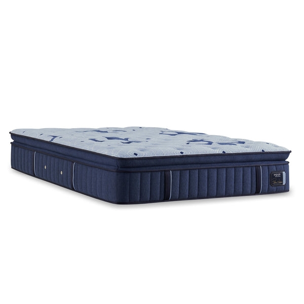 Navy Blue Upholstered Mattress Luxury Pillow Top Quilted
