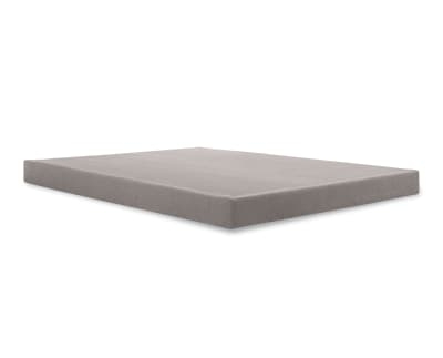 Neutral Grey Box Foundation with Tactile Woven Fabric Texture