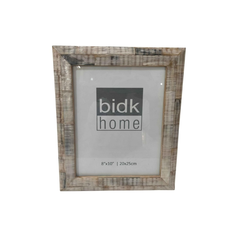Picture Frame Bone Inlay Appearance Distressed Textured Display