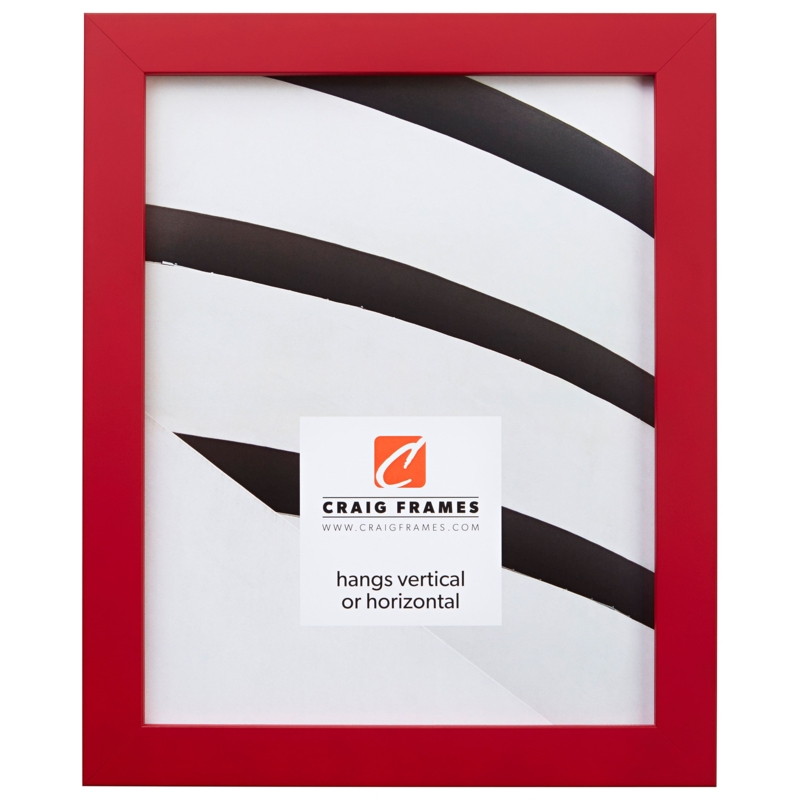 Picture Frame Cinnamon Red Finish Minimalist Gallery Wall Decor Flat