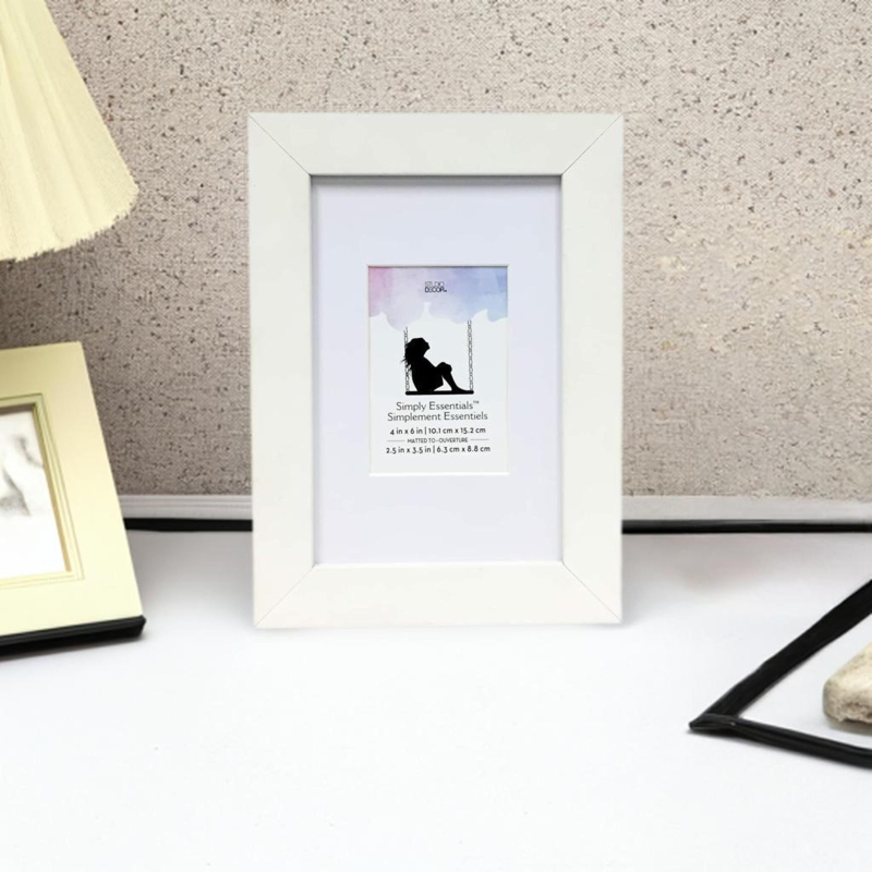 Picture Frame Compact Size, Thick Mitered Border Matte Finish