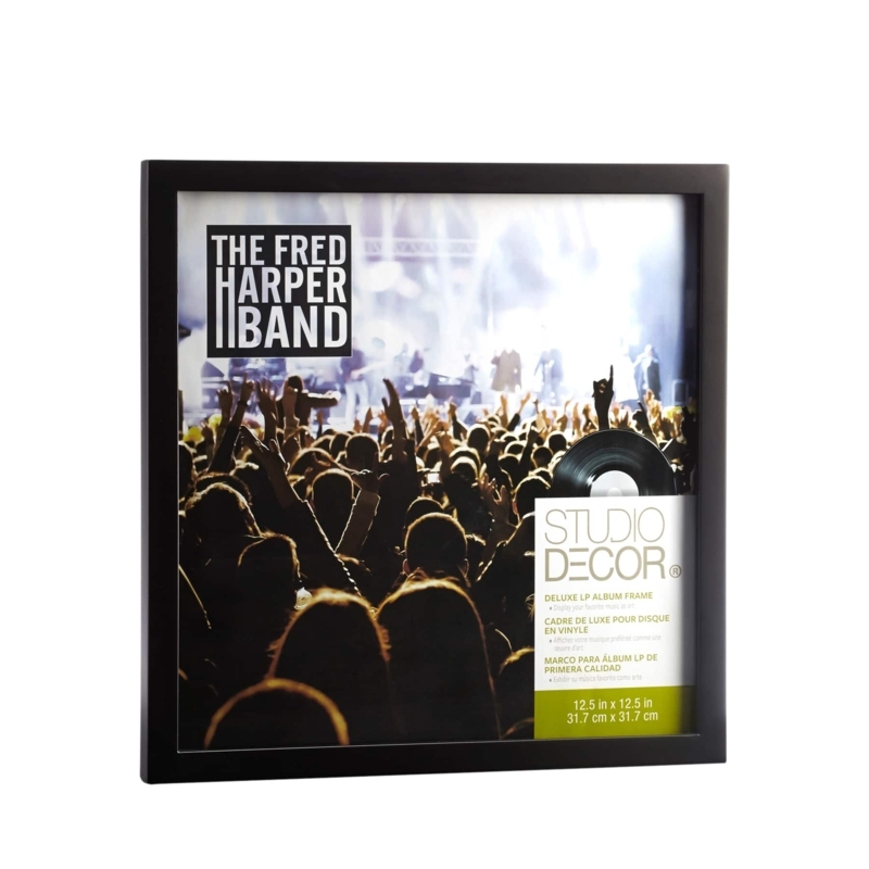 Picture Frame Deep Profile Glass Front, Vinyl Record Display Frame