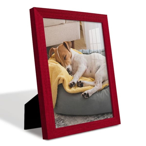 Picture Frame Grooved Molding Textured Tabletop Easel Back Decor