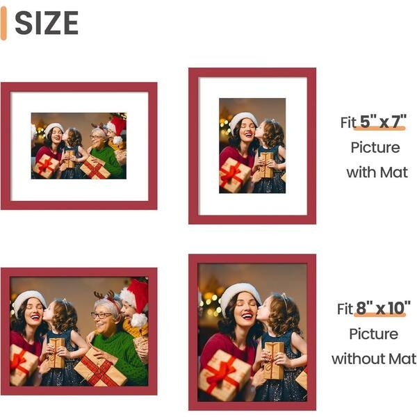 Picture Frame Thin Profile Matted and Unmatted Modern Festive Decor