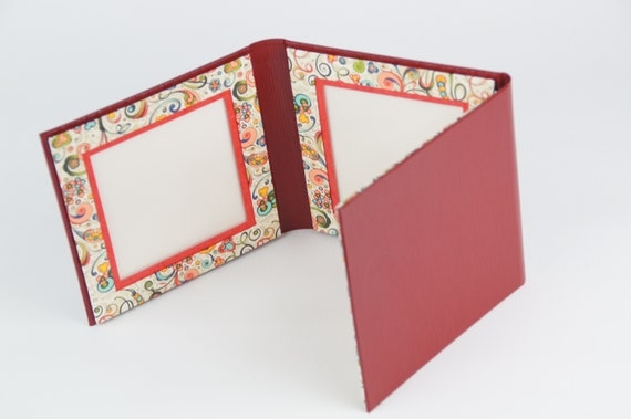 Picture Frame Triptych Folding Floral Matting Boho Tabletop Display