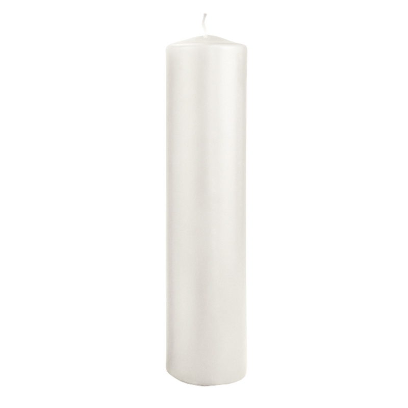 Pillar Candle Tall Silhouette Matte Finish Single Wick Minimalist