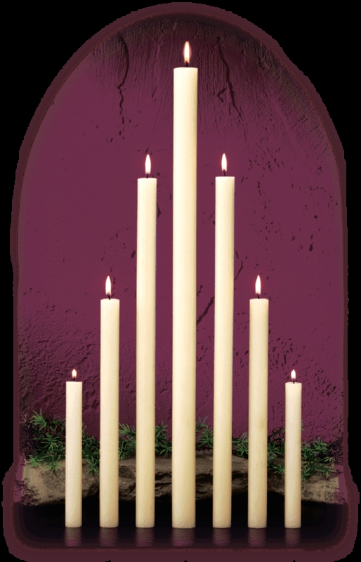 Pillar Candles Ceremonial Display Graduating Heights