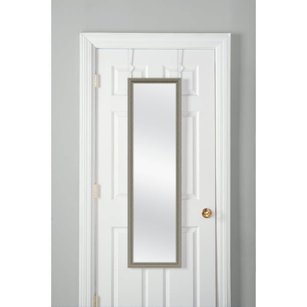 Rustic Grey Door Mirror Full Length Rectangular Frame