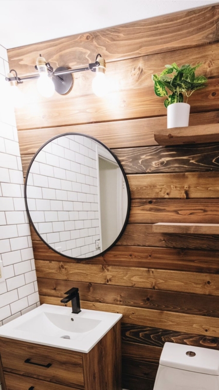 Rustic Industrial Bathroom Design  Liz Morrow