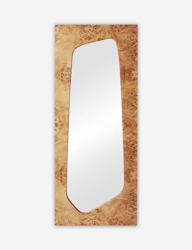 Sculptural Full Length Mirror with Asymmetrical Cutout