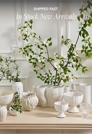Sculptural Vase White Ceramic Multi Opening Centerpiece Collection