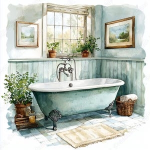 Shabby Chic Bathroom Decor - Etsy
