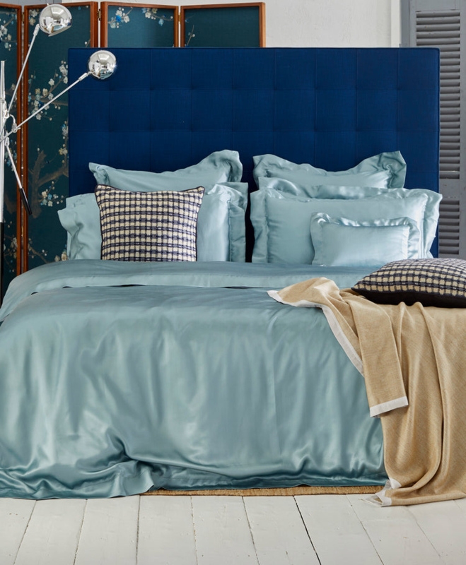 Silk-Like Duvet Cover Set, Lustrous Sheen, Luxury Modern Style, Teal