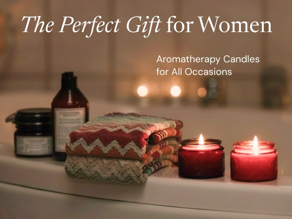 Spa Candle Arrangement Tinted Glass Chevron Towels Relaxing Bath