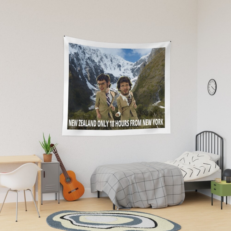 Tapestry: Humorous Graphic Print, Large Format Fabric, Quirky Bedroom Decor