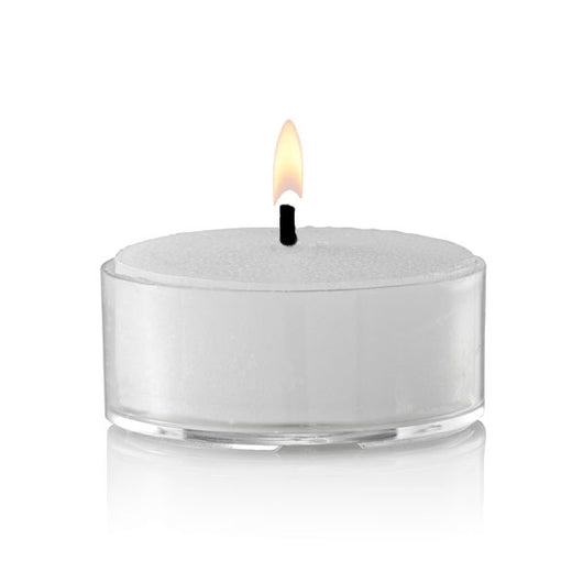 Tea Light Candle Low Profile Clear Holder Minimalist Votive Lighting
