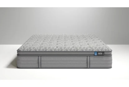 Tonal Pillow Top Mattress, Geometric Quilt Pattern, Contemporary style.