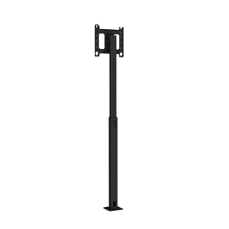 TV Floor Mount Commercial with Bolt-Down Base & Telescoping Pole