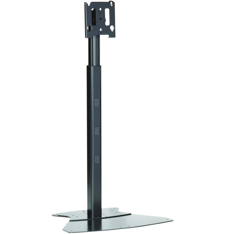 Tv Floor Stand Low Profile Base Telescoping Column Cable Routing