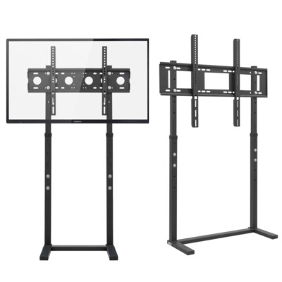 TV Stand Behind Furniture Mount with Slim Profile Base & Adjustable Height