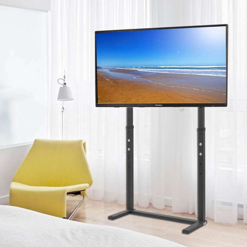 TV Stand Floor Base with Dual Leg Design & Height Adjustable