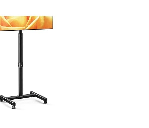 TV Stand Industrial Floor Mount with Four-Point Support & Matte Finish