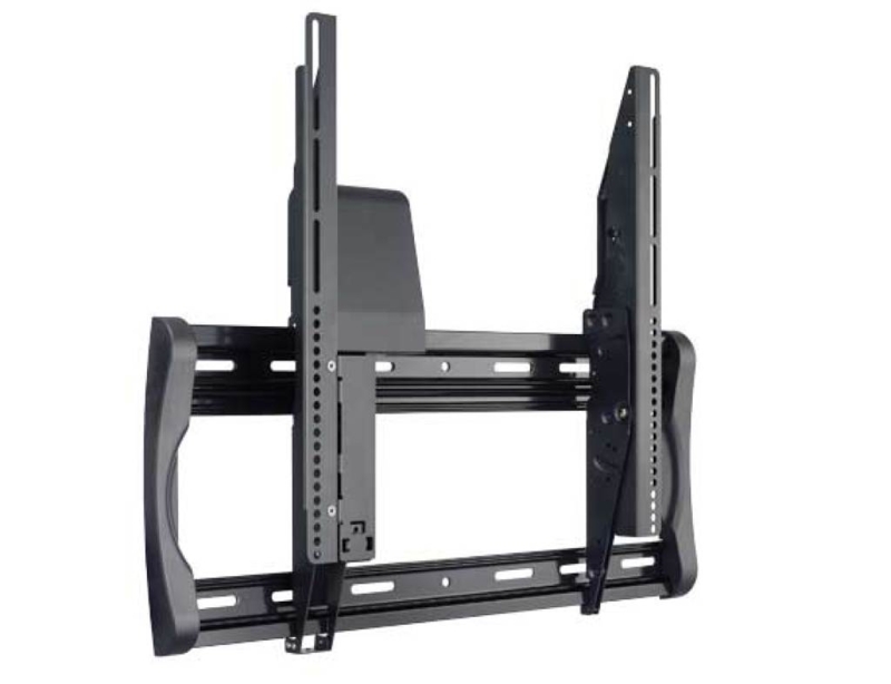 TV Wall Mount, Motorized Heavy Duty Frame, Adjustable Brackets, Horizontal Rails.