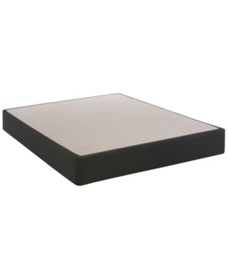 Upholstered Box Spring, Low Profile Charcoal Sides with Non-Slip Top.