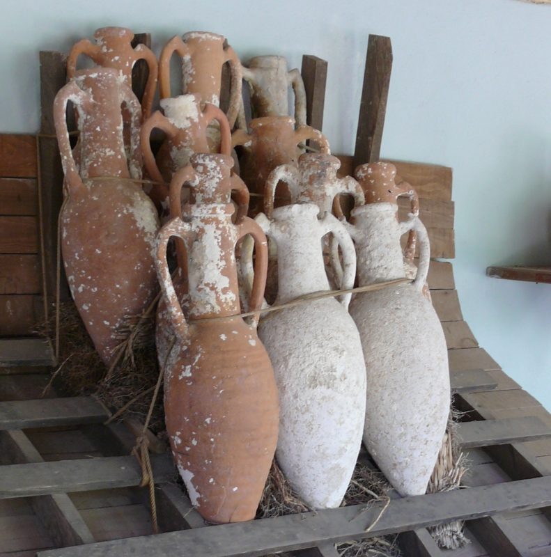 Vase Weathered Encrustation Rustic Mediterranean Floor Vases