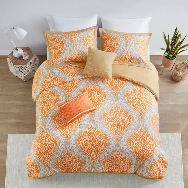 Vibrant Bohemian Comforter Set with Saturated Medallion Print