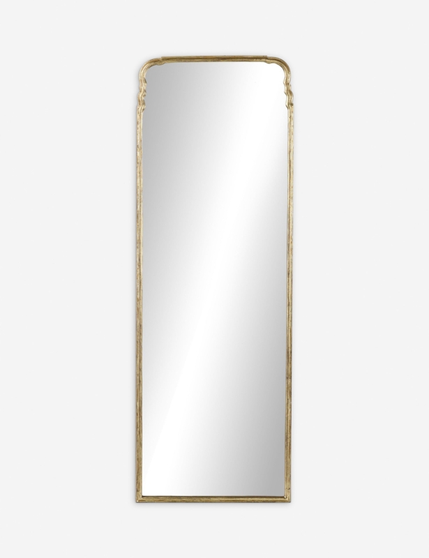 Vintage Style Full Length Mirror with Scalloped Corners