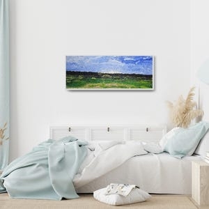 Wall Art Canvas Panoramic Format Landscape Theme Bedroom