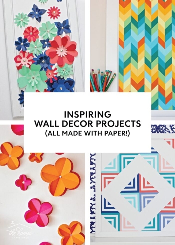 Wall Art: Colorful Geometric Paper Craft with 3D Texture