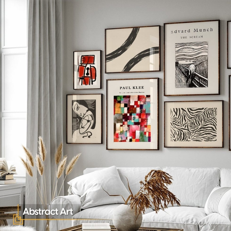 Wall Art: Curated Wall Art Grouping, Modern Eclectic Abstract Prints