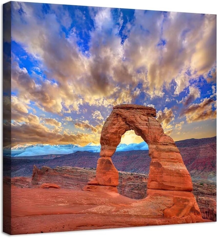Wall Art Delicate Arch Subject Saturated Palette Desert Landscape