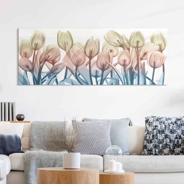 Wall Art Floral X Ray Tulip Graphics Frameless Glass Panorama