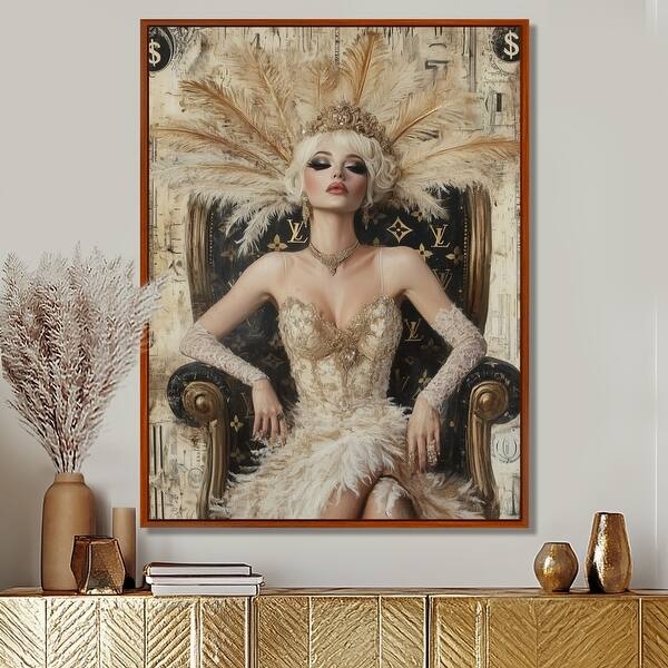 Wall Art Framed Burlesque Subject Matter Fashion Logos Glam