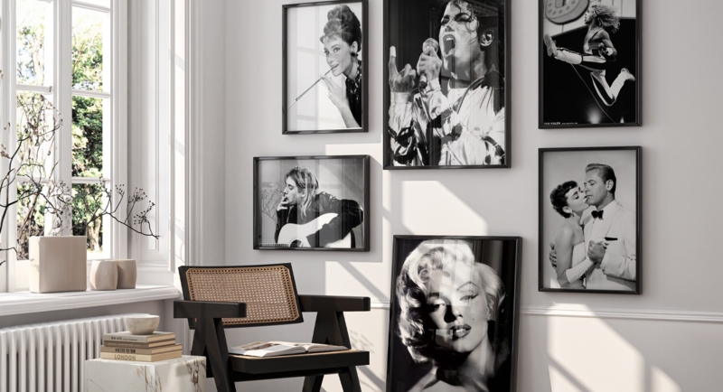 Wall Art Gallery: Iconic Celebrity Portrait Decor