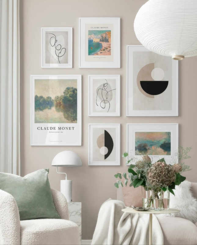 Wall Art: Impressionist & Abstract Art Mix, Curated Gallery Wall Set