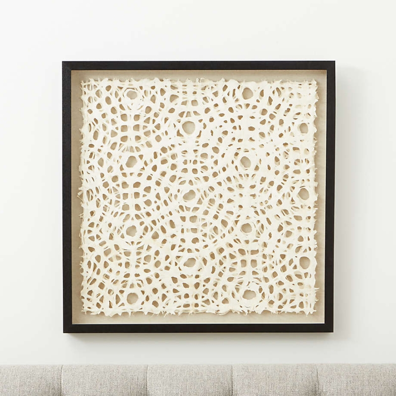 Wall Art: Intricate Circular Pattern, Hand-Crafted Paper