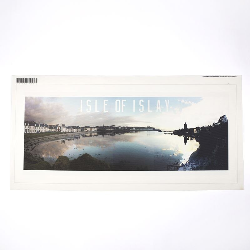 Wall Art Isle of Islay Typography Unframed Canvas Coastal Panorama