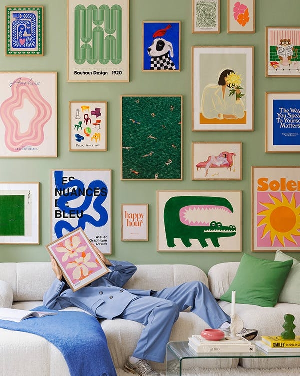 Wall Art Maximalist Gallery Vibrant Graphic Print Collection