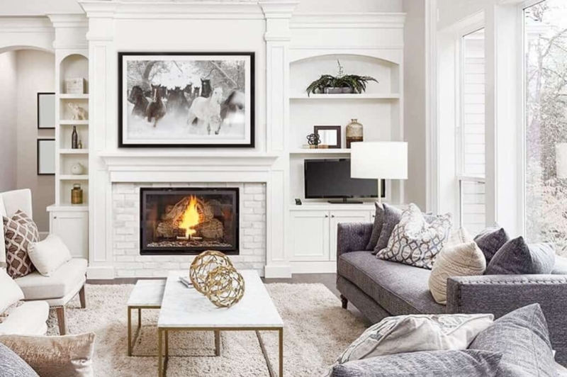 Wall Art Oversized Horse Art Focal Point Framed Sophisticated Style